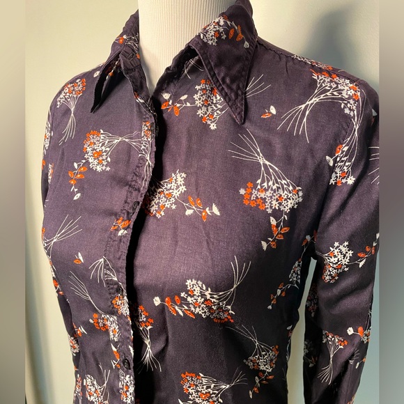 VINTAGE FLORAL BLOUSE - Picture 2 of 6